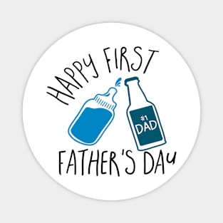 Dad Beer Happy First Father's Day Magnet